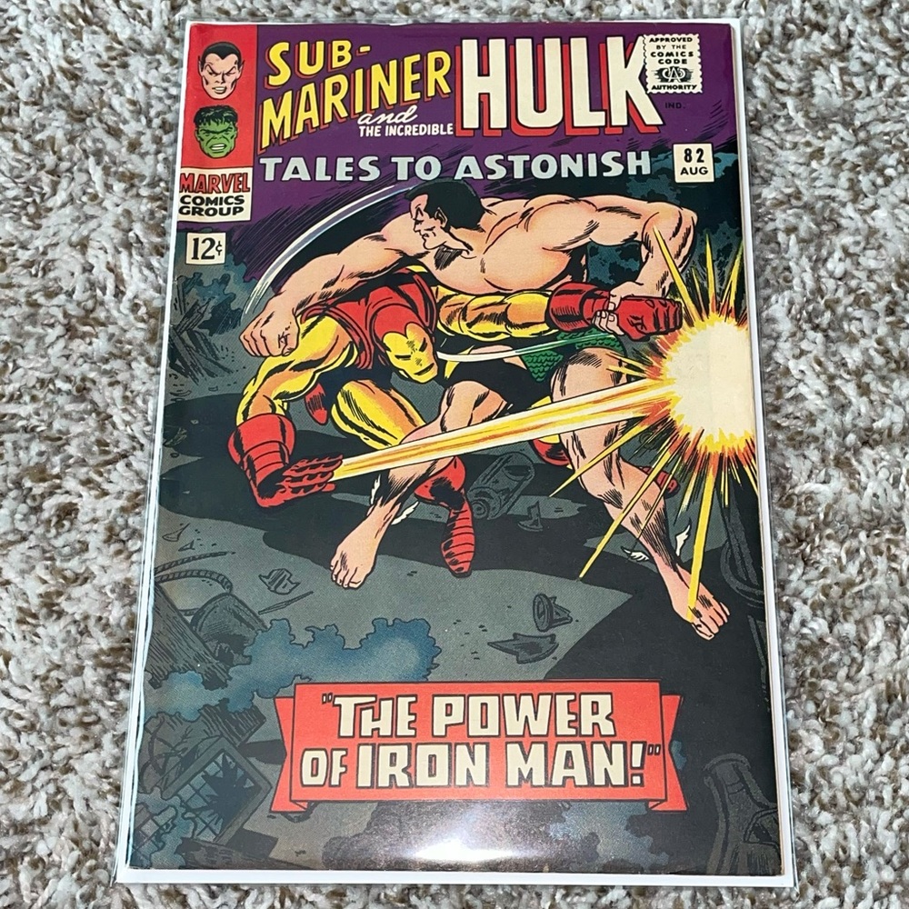 VINTAGE 1966 MARVEL SUB-MARINER & HULK The Power Of Iron Man! Silver Age #82